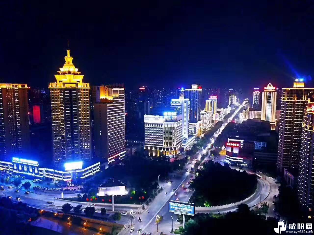 咸阳夜景美到令人窒息你认识都是哪里的图片吗