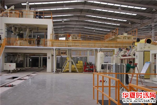 陕西天翔地泰环保建材有限公司砂加气ALC板材生产基地试产成功