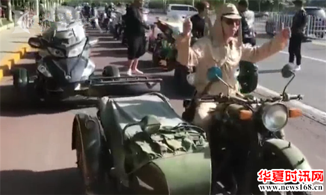 "皇军"开道婚礼车队现,事后称是爱国青年还入过伍!