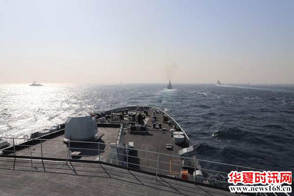 “和平－19”多国海上联演受检阅编队