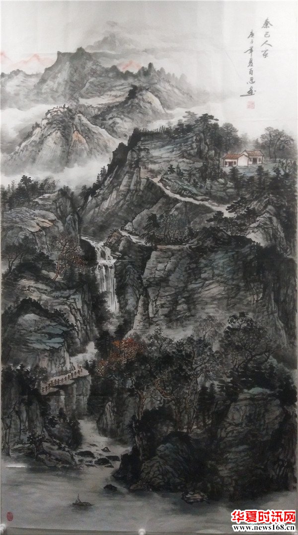 陕西知名画家陈百忍书画作品