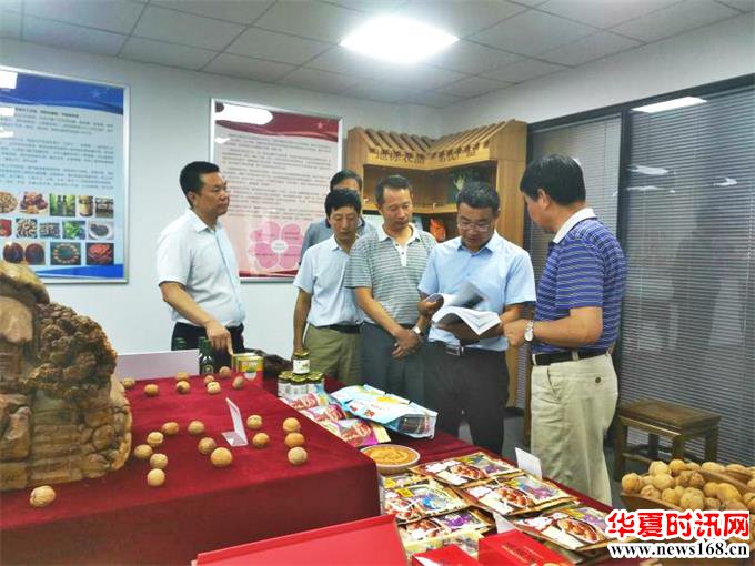 商洛市委常委、副市长胡宏一行深入商洛核桃主题馆调研