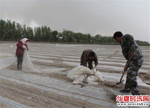 第一师七团争分夺秒开展抗灾自救