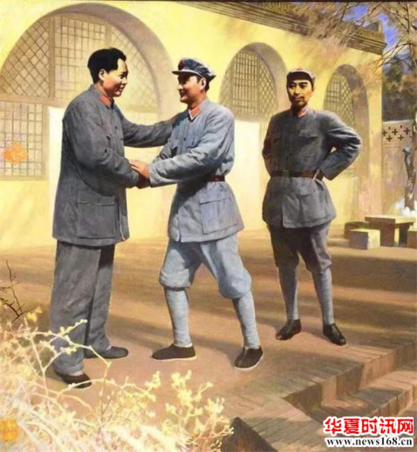 王国征油画作品伟大的会见