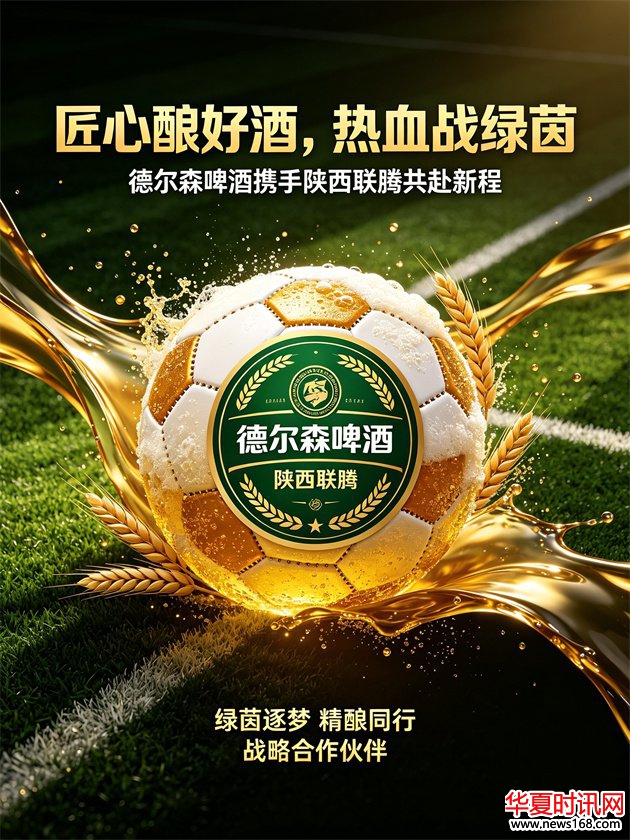 德尔森啤酒成为陕西联腾足球俱乐部战略合作品牌
