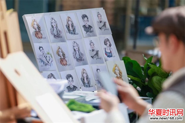 广佛FV佛罗伦萨小镇意式假日市集现场肖像绘画